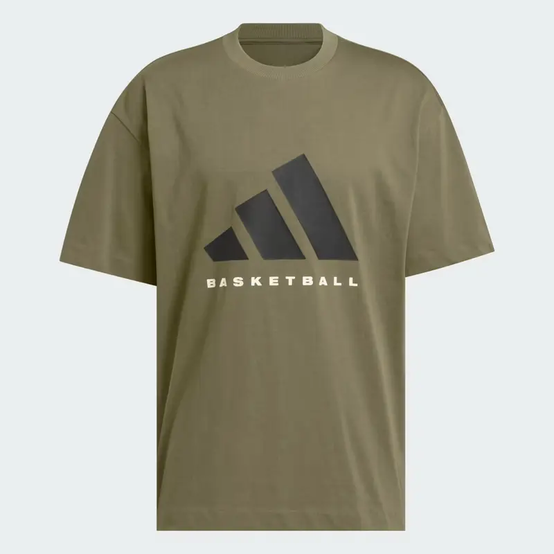 T-shirt adidas Basketball (Neutral) Olive Strata miniatura 4