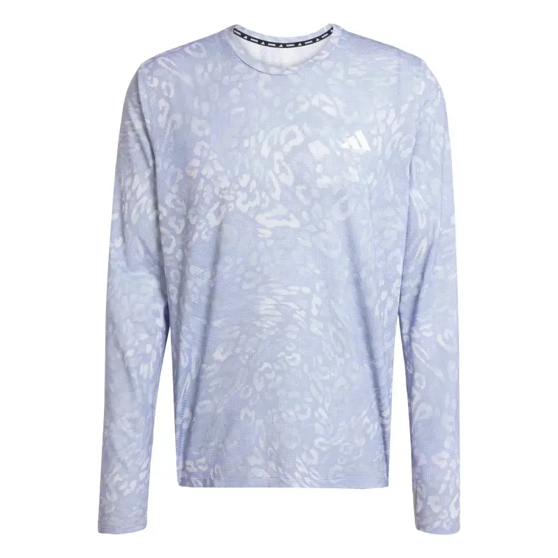 T-shirt adidas Own the Run Climacool 3-Stripes Gris