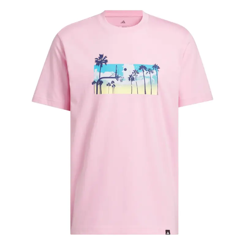 T-shirt adidas Summer Sunset Graphic Rose