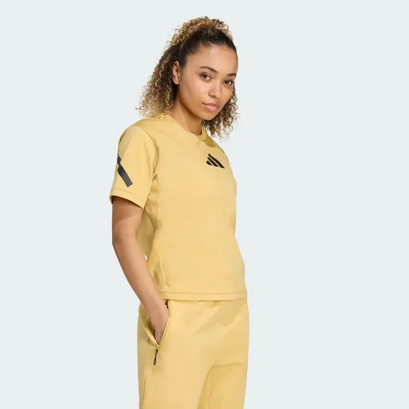 Adidas T-shirt Beige 3184245 miniatura 3