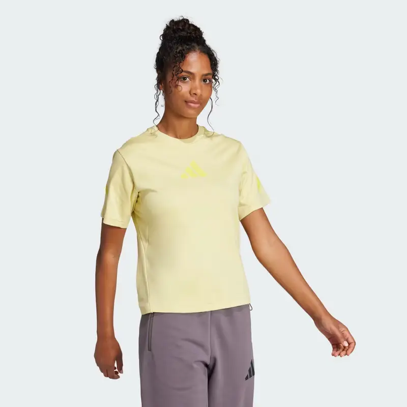 Adidas T-shirt Giallo 3184566 miniatura 3