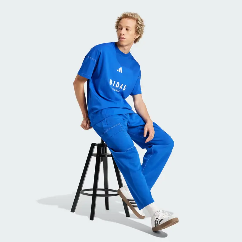 Adidas T-shirt Blu 3184977 miniatura 3