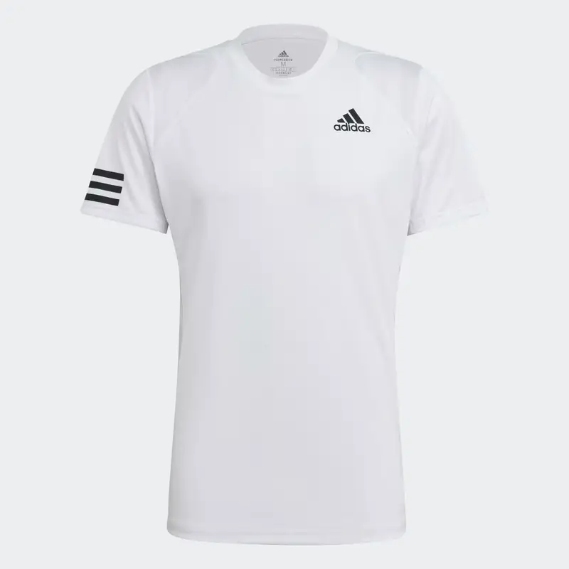 T-shirt Club Tennis 3-Stripes White