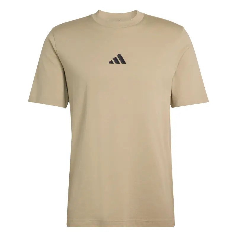 T-shirt con logo piccolo in jersey adidas Essentials Marron