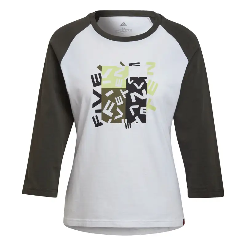 T-shirt da donna Adidas Five Ten Graphic Blanc