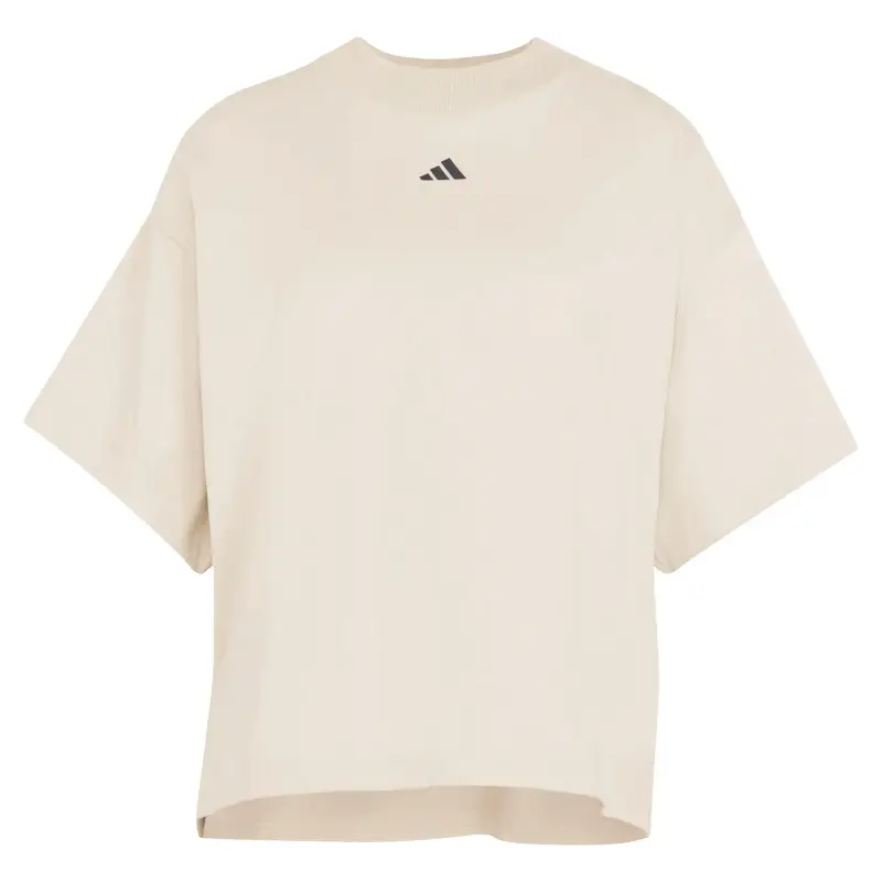 T-shirt da donna adidas Studio Boyfriend Beige