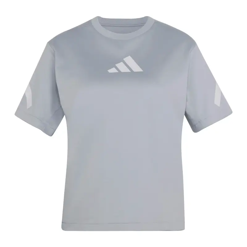 T-shirt da donna in cotone adidas Z,N,E Gris