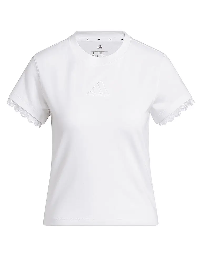 T-shirt da donna SC Outlined bianco | XS