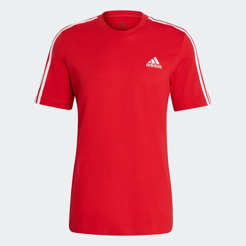 T-shirt Essentials 3-Stripes Scarlet
