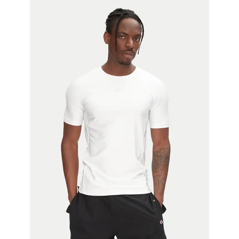 T-shirt Fashion Cut Line JD0046 Bianco Slim Fit