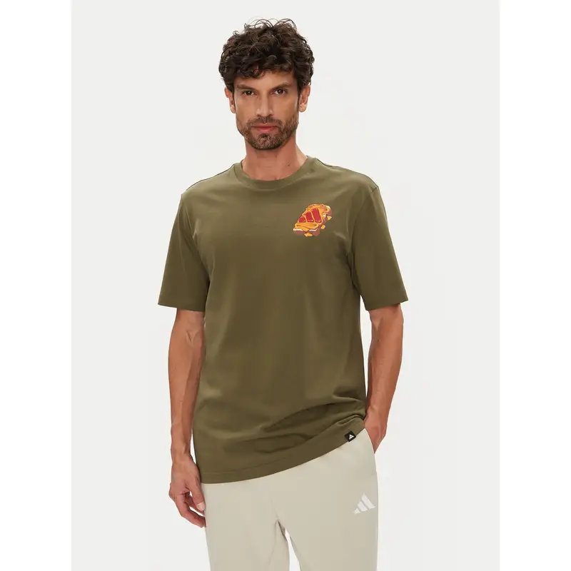 T-shirt Food Peanut Butter & Jelly Graphic JW4342 Cachi Regular Fit