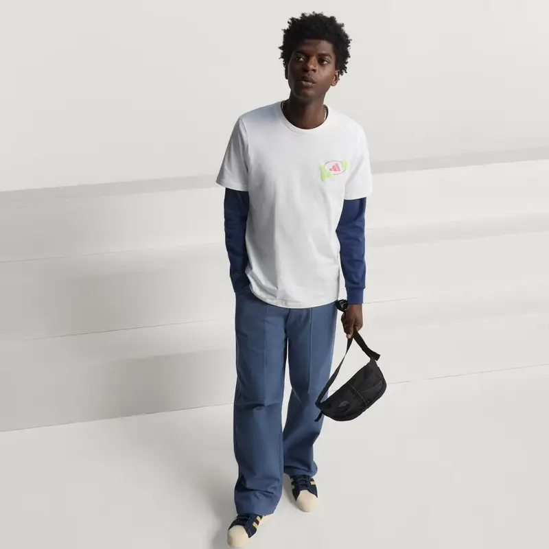 Adidas T-shirt Bianco 3186501 miniatura 3