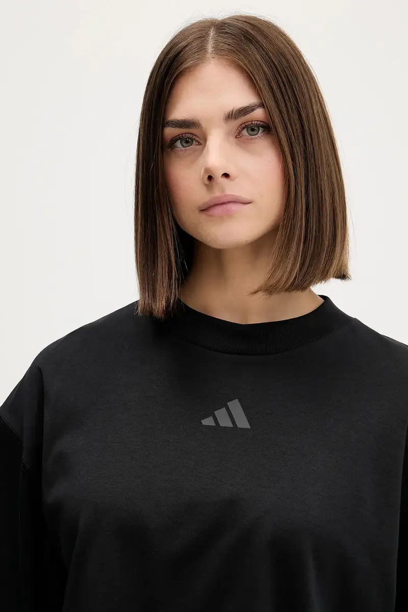 Adidas T-shirt Donna Nero 3647119 miniatura 4