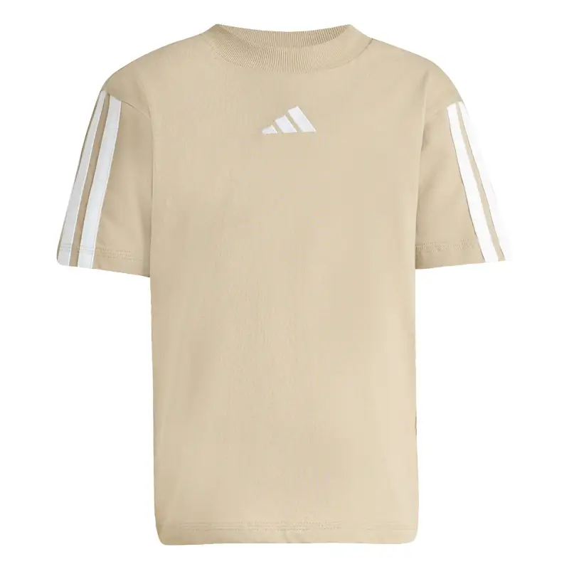 T-shirt in cotone morbido per bambini adidas Essentials Marron