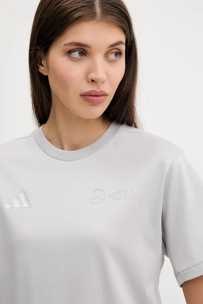 Adidas T-shirt Donna Grigio 3610129 miniatura 4