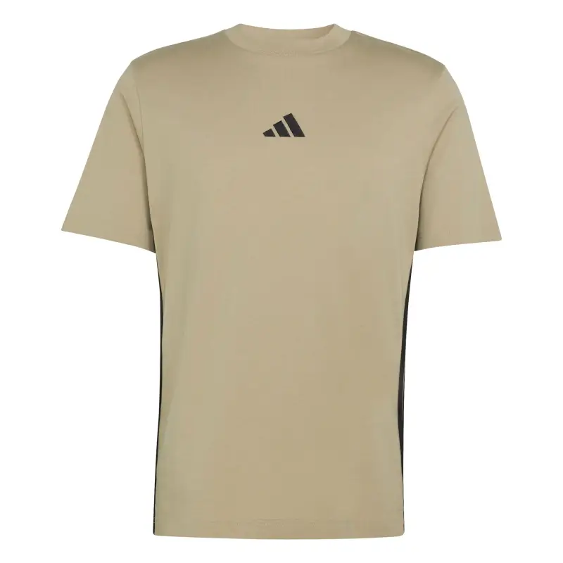 T-shirt in jersey adidas Essentials 3-Stripes Marron