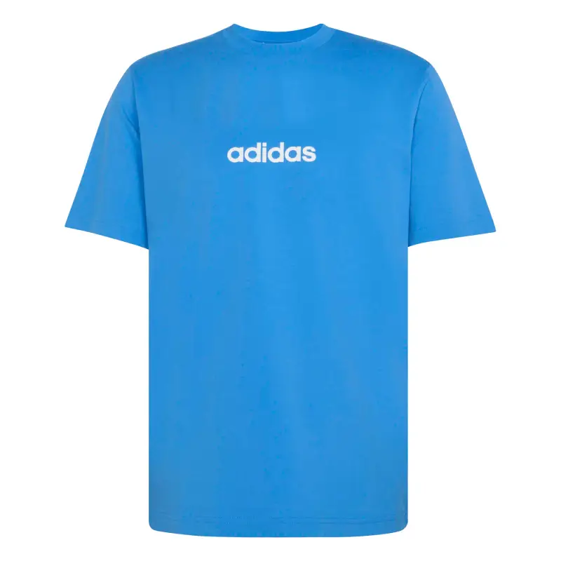 T-shirt in jersey adidas Essentials Linear Bleu