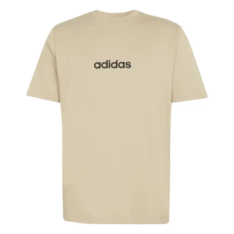 T-shirt in jersey adidas Essentials Linear Marron