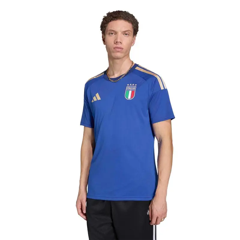 T-Shirt Italia Fan Blu Uomo L