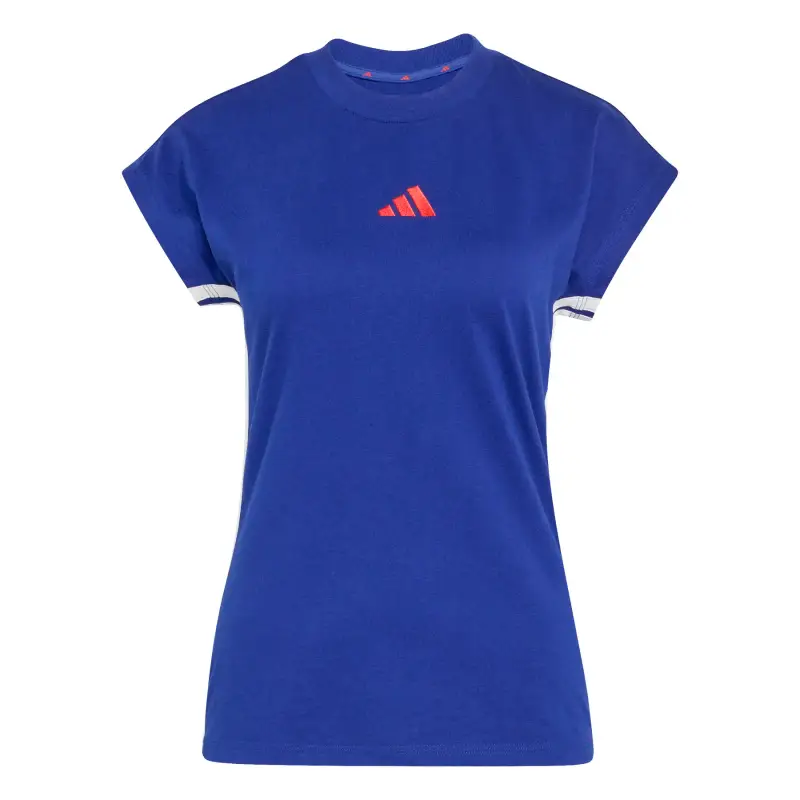 T-shirt jersey donna adidas Essentials 3-stripes Bleu