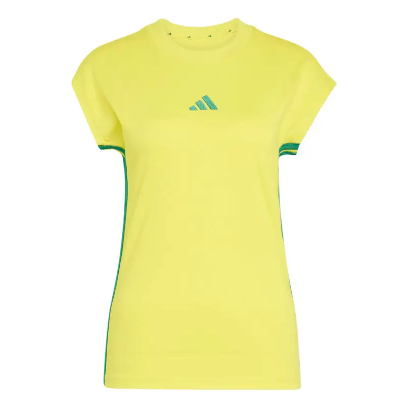 T-shirt jersey donna adidas Essentials 3-stripes Jaune