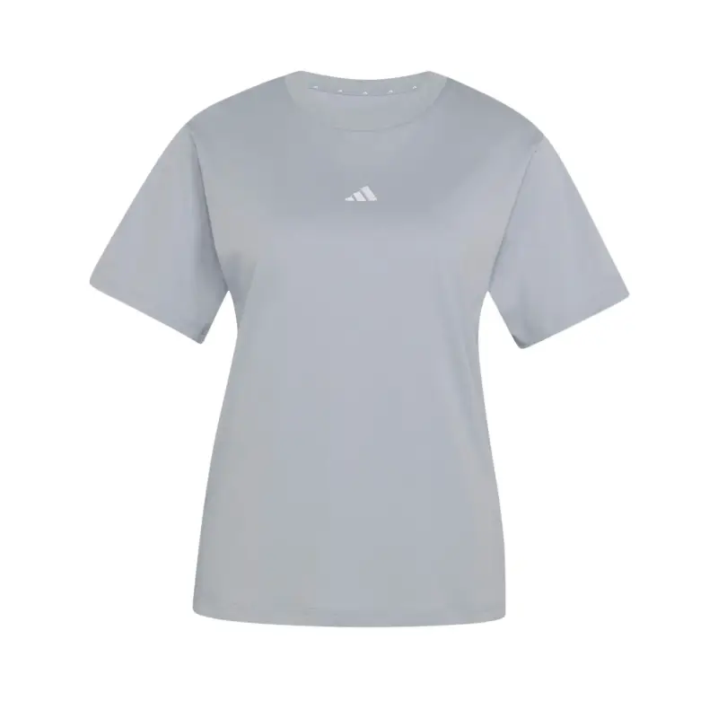 T-shirt logo cotone donna adidas Essentials Gris
