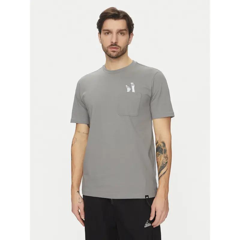 Adidas T-shirt Grigio 3213782