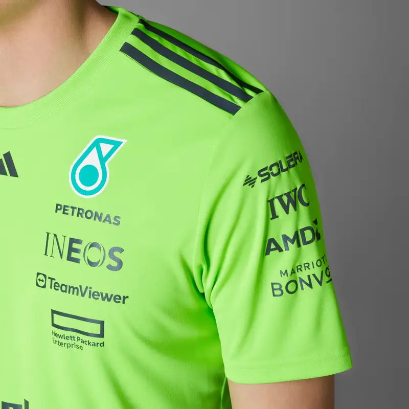 T-SHIRT MERCEDES - AMG PETRONAS FORMULA ONE TEAM SET UP Solar Green miniatura 3