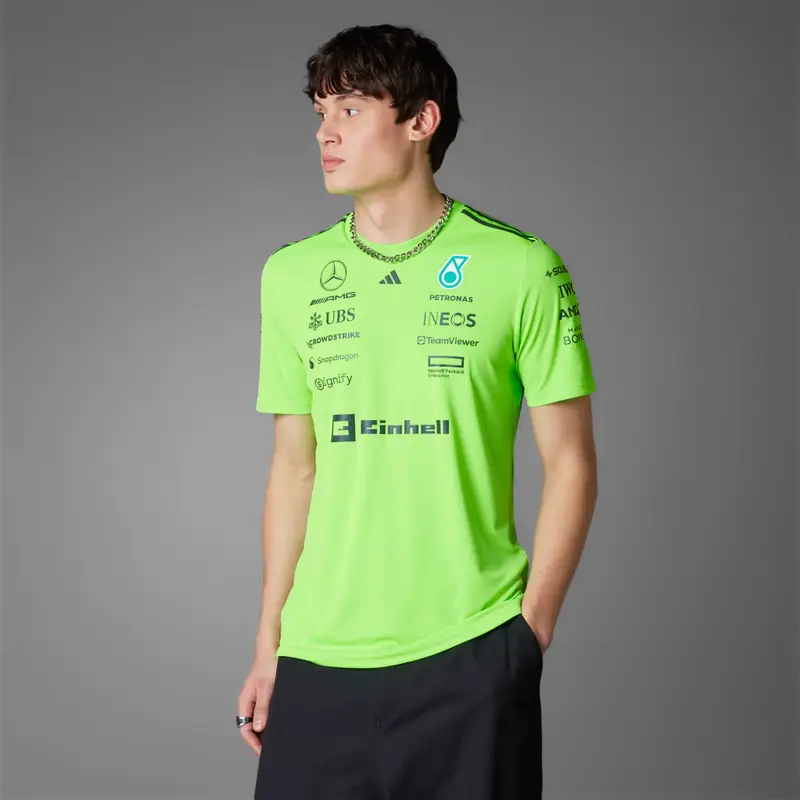 T-SHIRT MERCEDES - AMG PETRONAS FORMULA ONE TEAM SET UP Solar Green