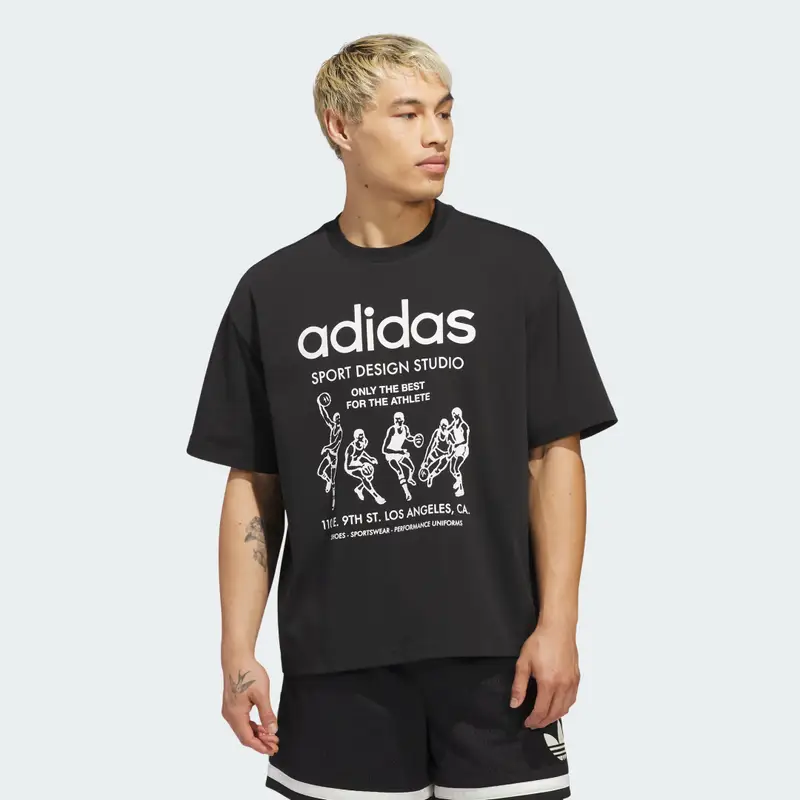 Adidas T-shirt Nero 3906287 miniatura 3