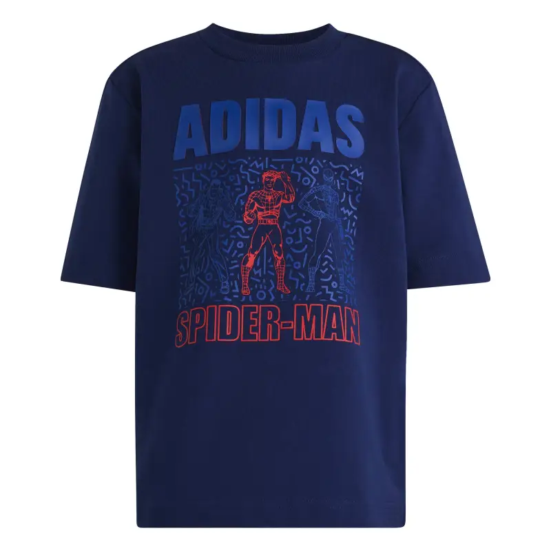 T-shirt per bambini adidas Marvel Spider-Man Bleu