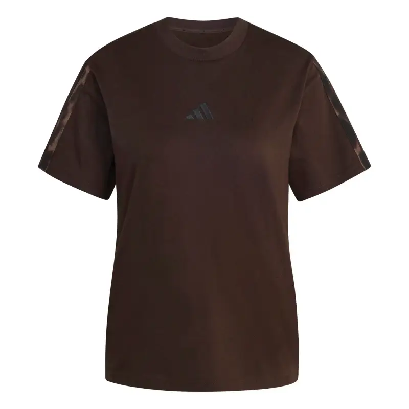 T-shirt stampato leopardato donna adidas Essentials Marron