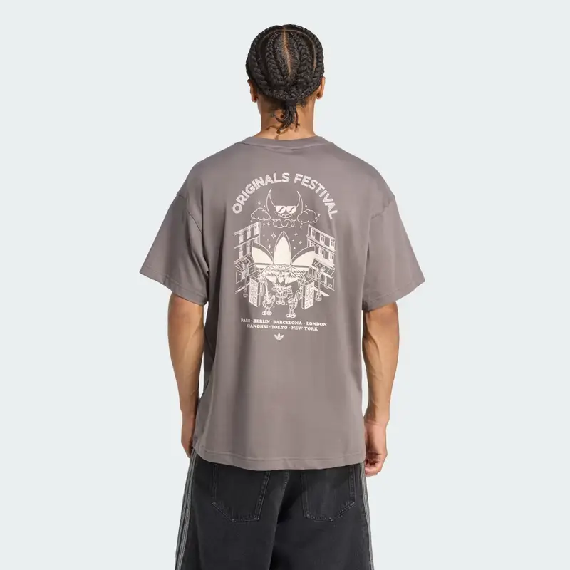 Adidas T-shirt Grigio 3139993