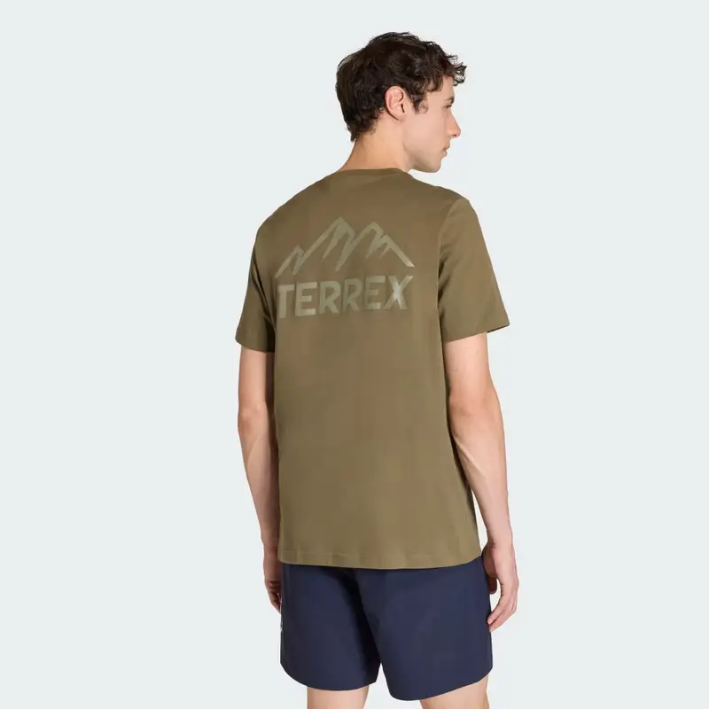 T-SHIRT TERREX CON GRAFICA DI MONTAGNA Olive Strata miniatura 2