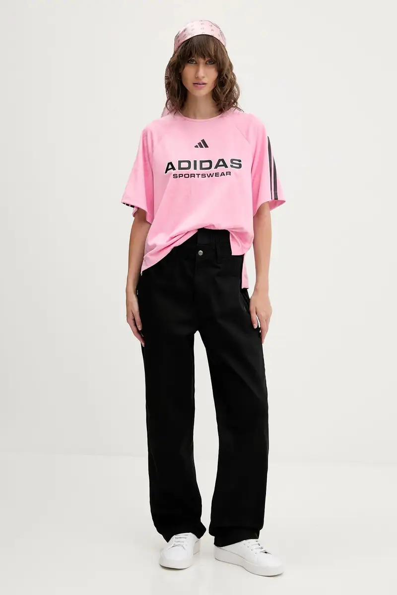 Adidas T-shirt Donna Rosa 3662889 miniatura 2