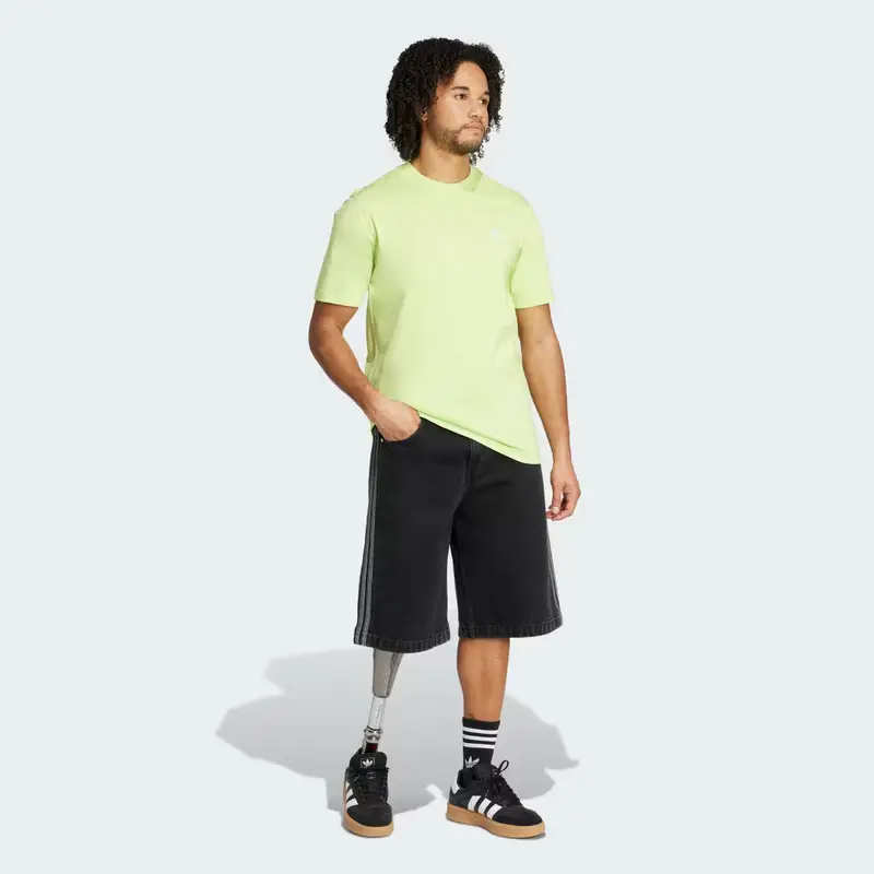 T-shirt Trefoil Essentials Pulse Lime miniatura 3