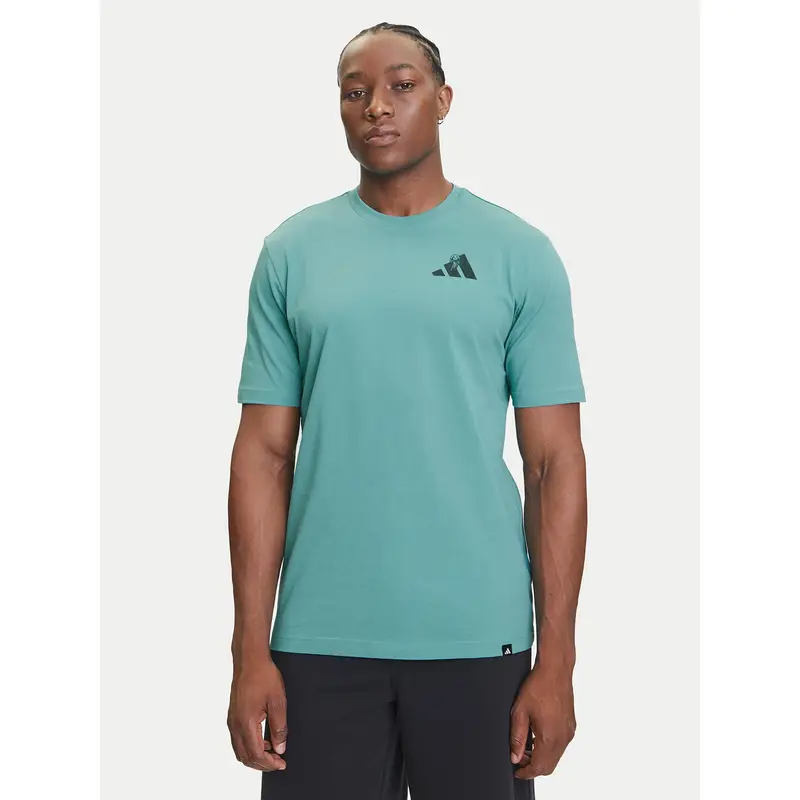 Adidas T-shirt Turchese 3223653