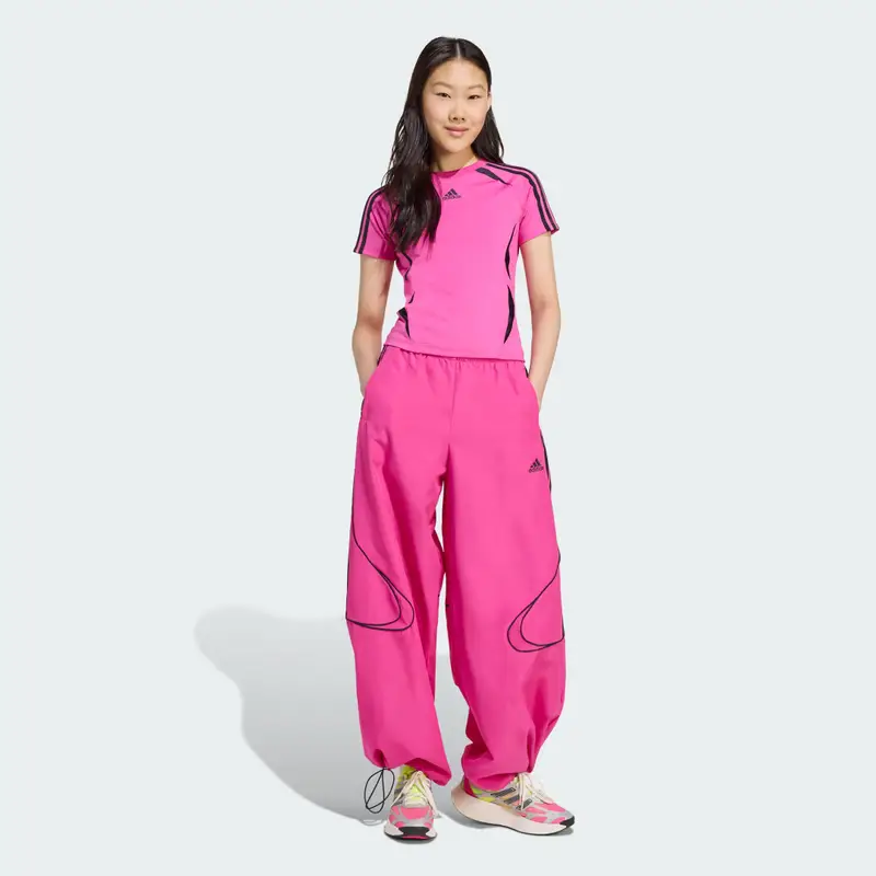 Teamgeist Adicolor Pantaloni da allenamento cuciti oversize Semi Lucid Fuchsia miniatura 3
