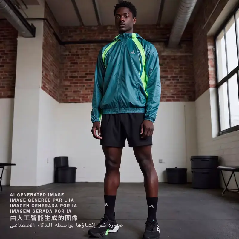 Tech Apparel Giacca a vento Preloved Teal miniatura 3