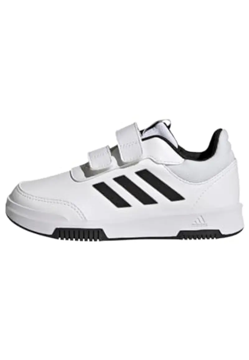 adidas Tensaur Hook And Loop Shoes, Sneaker Unisex - Bambini e ragazzi, Cloud White Core Black Core Black, 34 EU