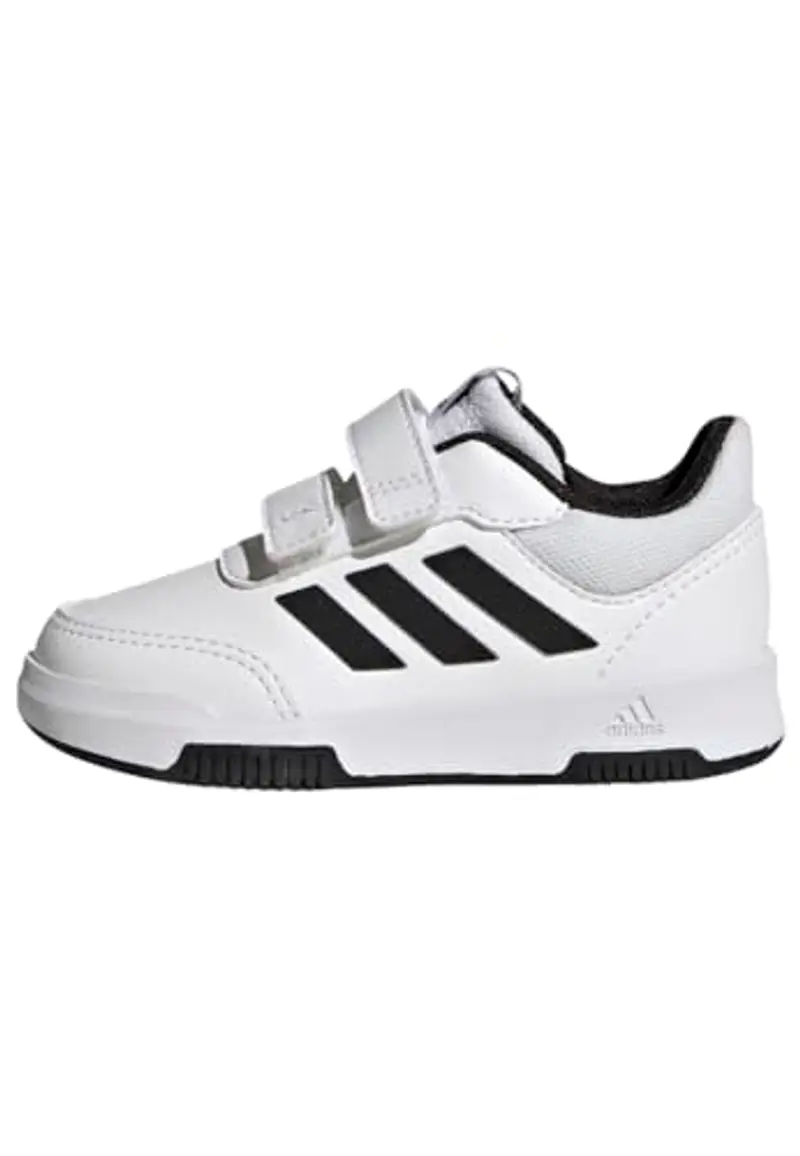 adidas Tensaur Hook And Loop Shoes, Sneaker Unisex - Bimbi 0-24, Cloud White Black Core Black, 19 EU
