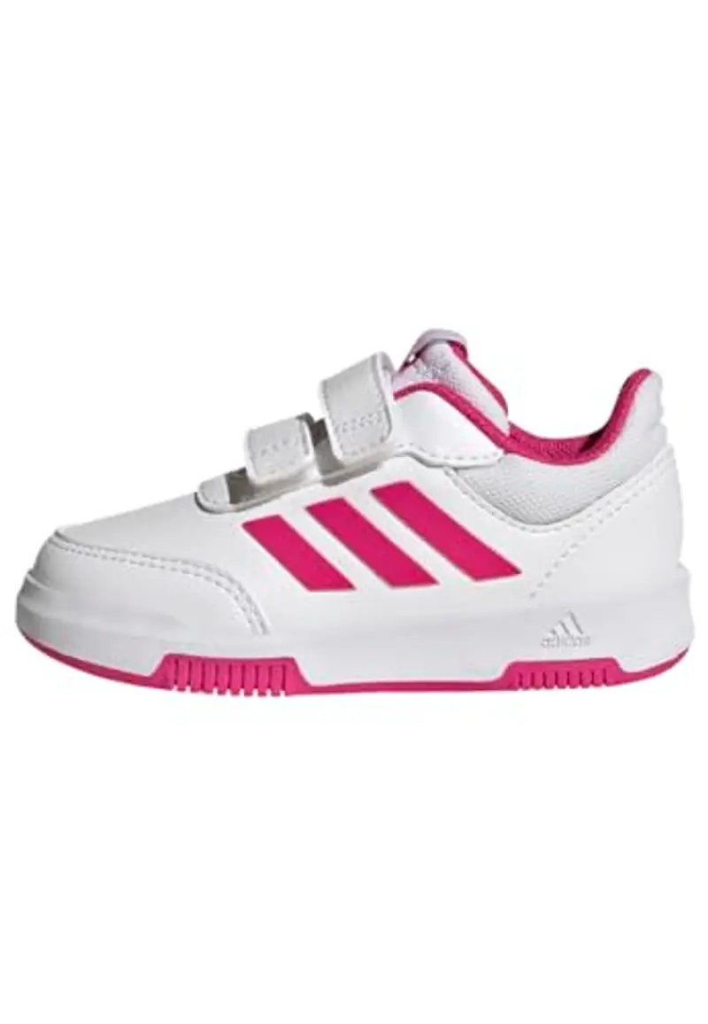 adidas Tensaur Hook And Loop Shoes, Sneaker Unisex - Bimbi 0-24, Cloud White Real Magenta Black, 22 EU