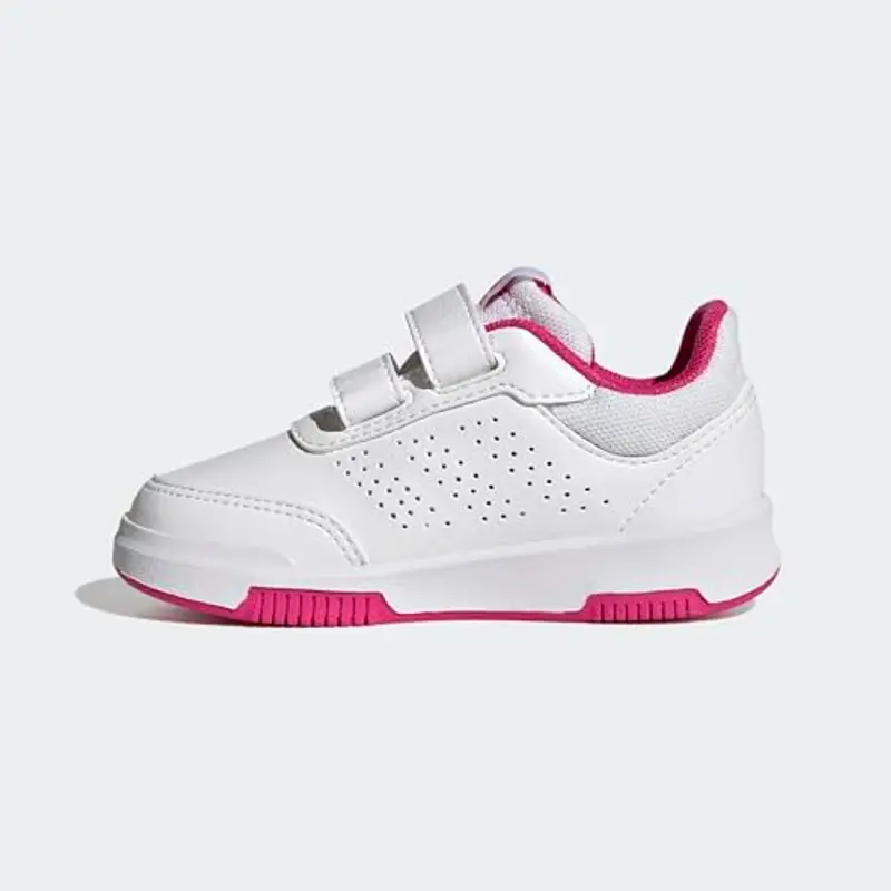 adidas Tensaur Hook And Loop Shoes, Sneaker Unisex - Bimbi 0-24, Cloud White Real Magenta Black, 22 EU miniatura 2
