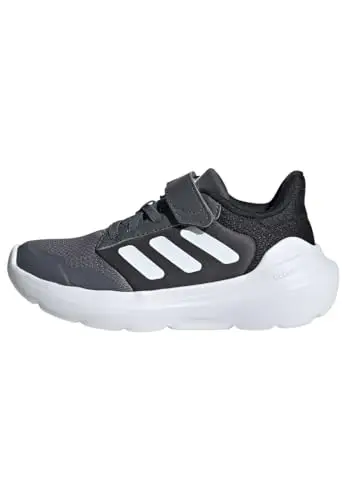 adidas TENSAUR Run 3.0 Shoes Children, Scarpe da Corsa, Grey Four/Cloud White/Core Black, 31.5 EU