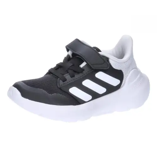 adidas TENSAUR Run 3.0 Shoes Children, Scarpe da Corsa Unisex-Adulto, Core Black/Cloud White/Core Black, 33 EU