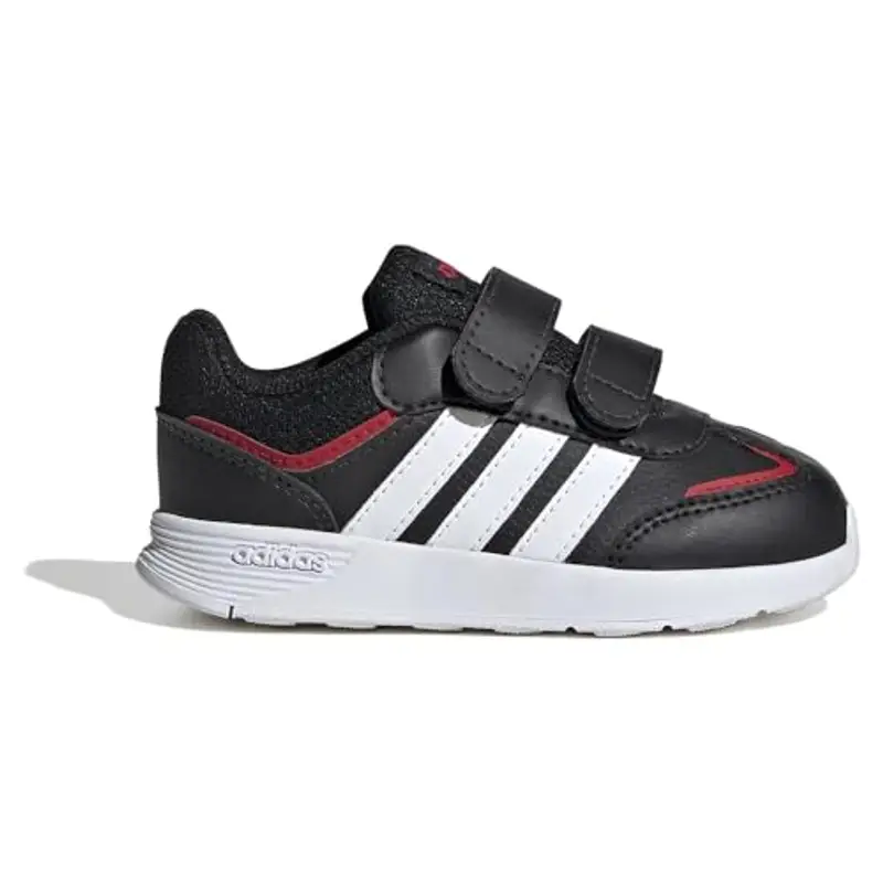 adidas TENSAUR Switch Shoes Infants, Scarpe da Corsa Unisex-Bimbi 0-24, Core Black/Ftwr White/Better Scarlet, 21 EU