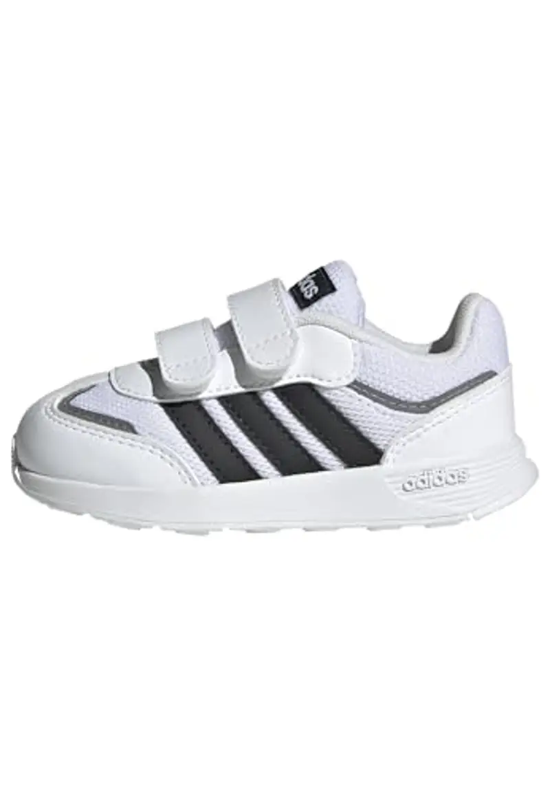 adidas TENSAUR Switch Shoes Infants, Scarpe da Corsa Unisex-Bimbi 0-24, Ftwr White/Core Black/Grey Three, 26 1/2 EU