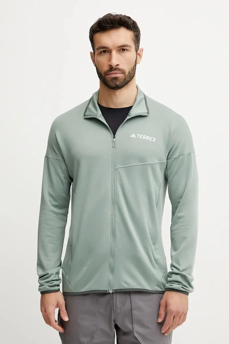 felpa da sport Xperior uomo colore verde con applicazione JE1353