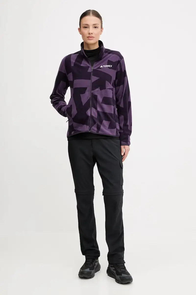 felpa outdoor Multi donna colore violetto JN0996 miniatura 2