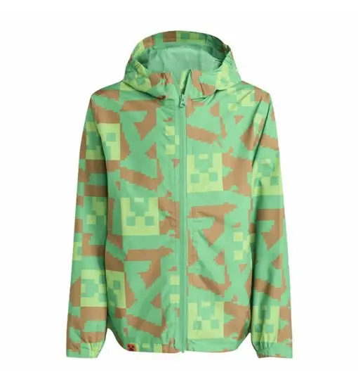 Jr Minecraft Terrex 2 Layer Climaproof Rain - giacca hardshell - bambino Green